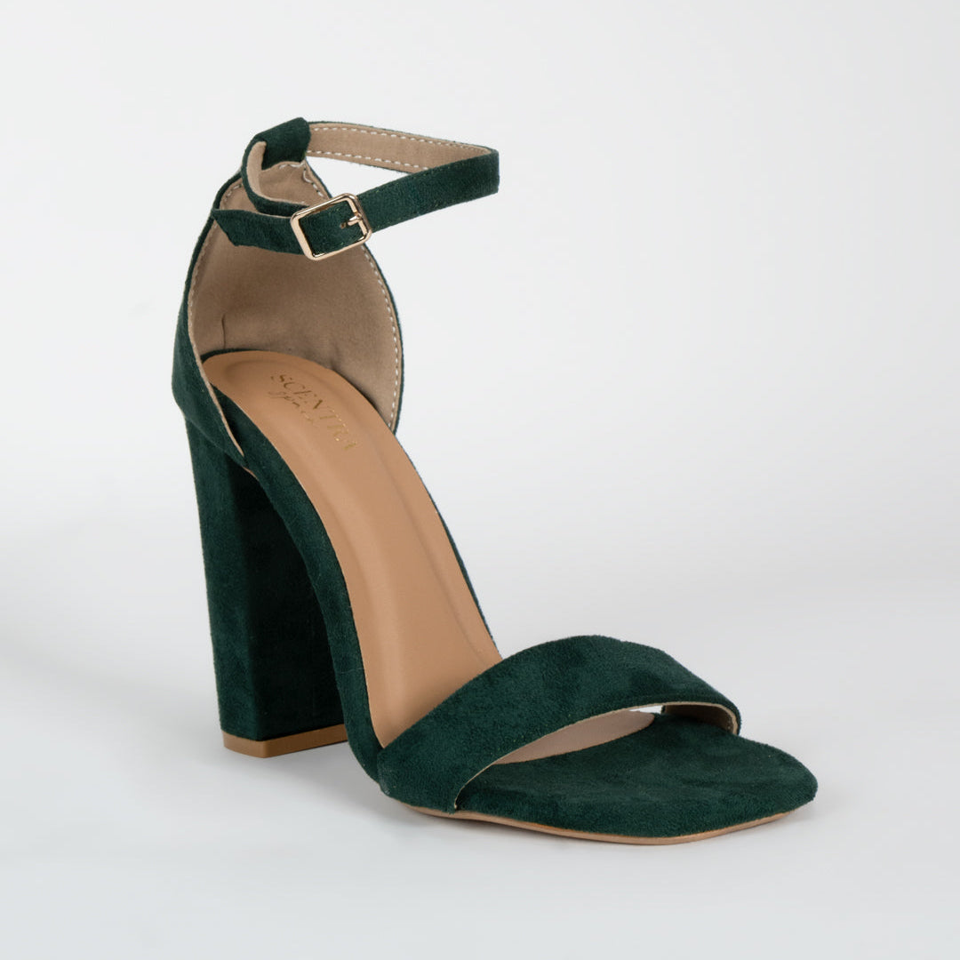 Noir Elegance Ankle Strap Sandal