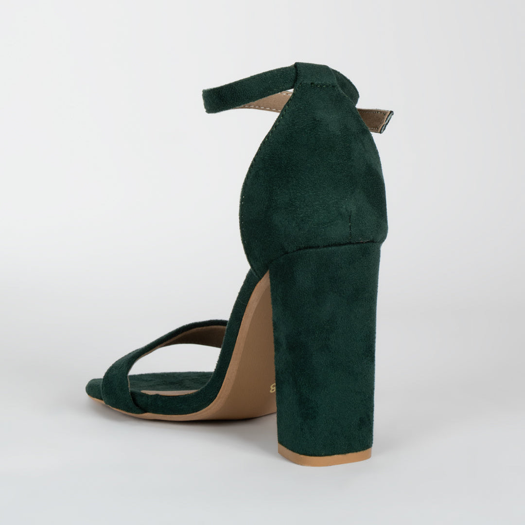 Noir Elegance Ankle Strap Sandal