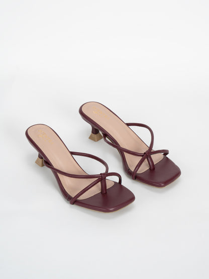 Scentra Spain Bordeaux Sculpt Mules