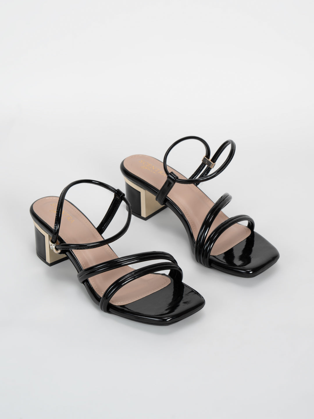 Scentra Spain Noir Elegance Block Heels