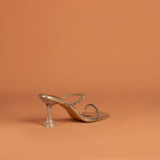 Natalie Swarovski Strap Heels