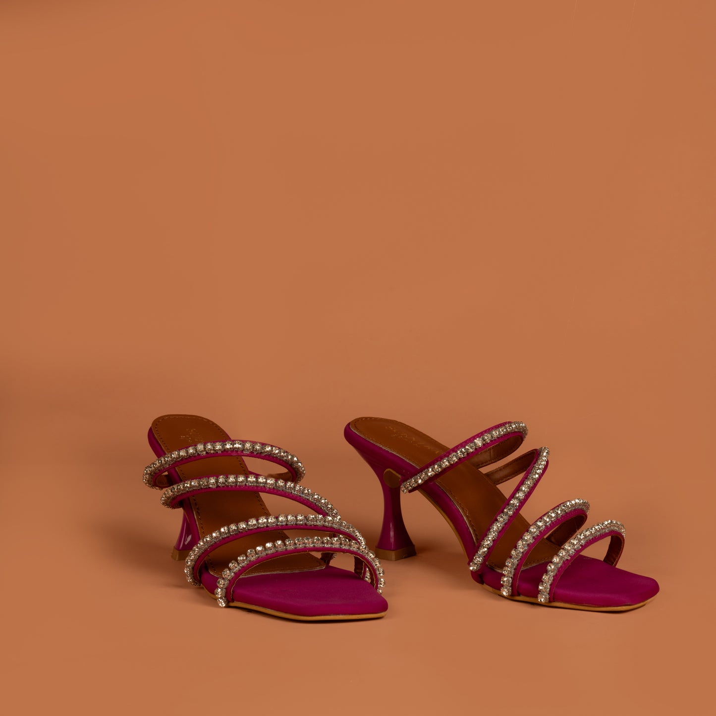 Maya Swarovski Strap Heels