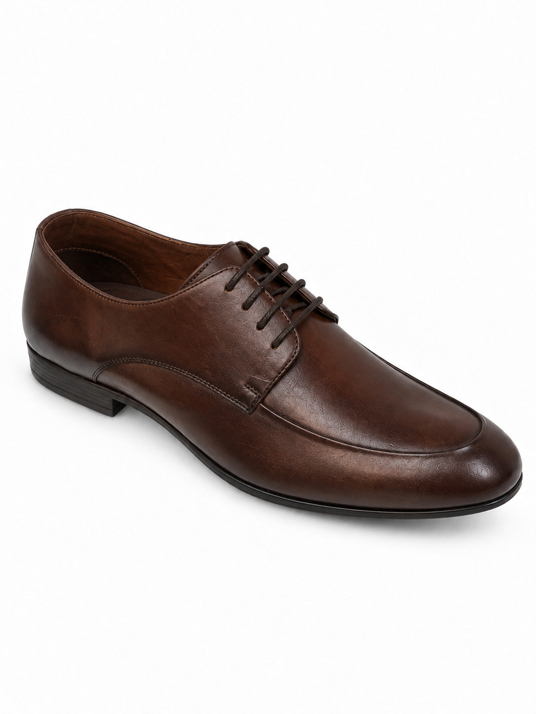 Apron-Toe Lace-Up Derby Shoes