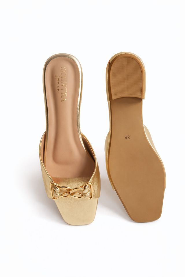 Silver and Gold Falt Sandal