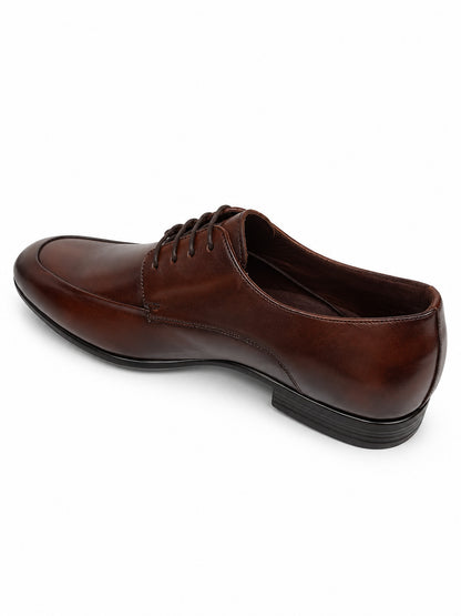 Apron-Toe Lace-Up Derby Shoes