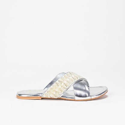 Amara Cross Strap Slides