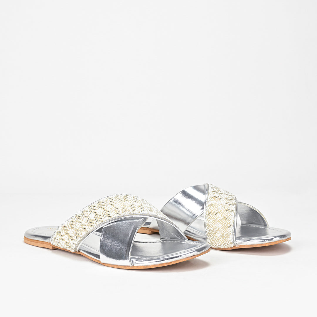 Amara Cross Strap Slides