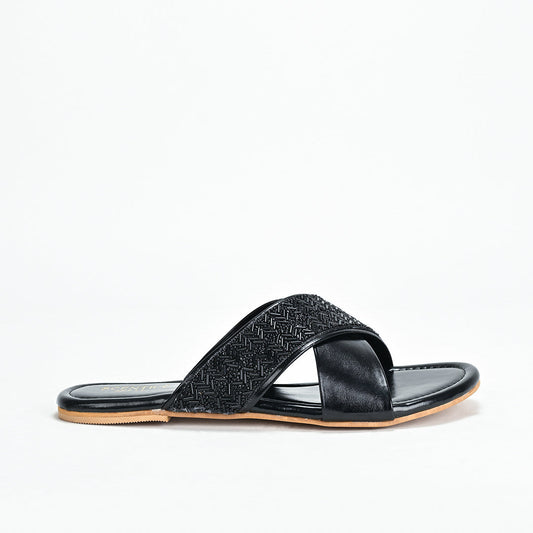 Amara Cross Strap Slides