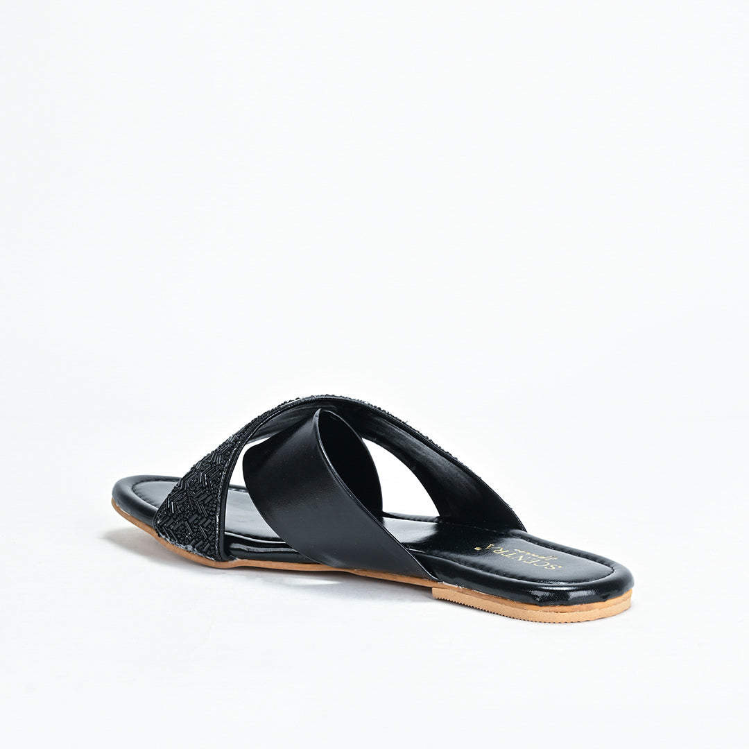 Amara Cross Strap Slides