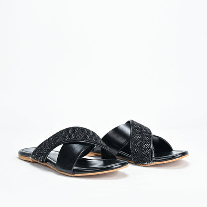 Amara Cross Strap Slides