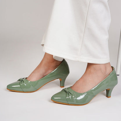 Hazel Kitten Heel Pumps