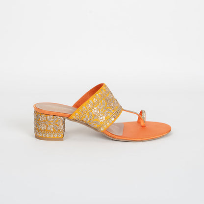 Lila Kolhapuri Block Heels