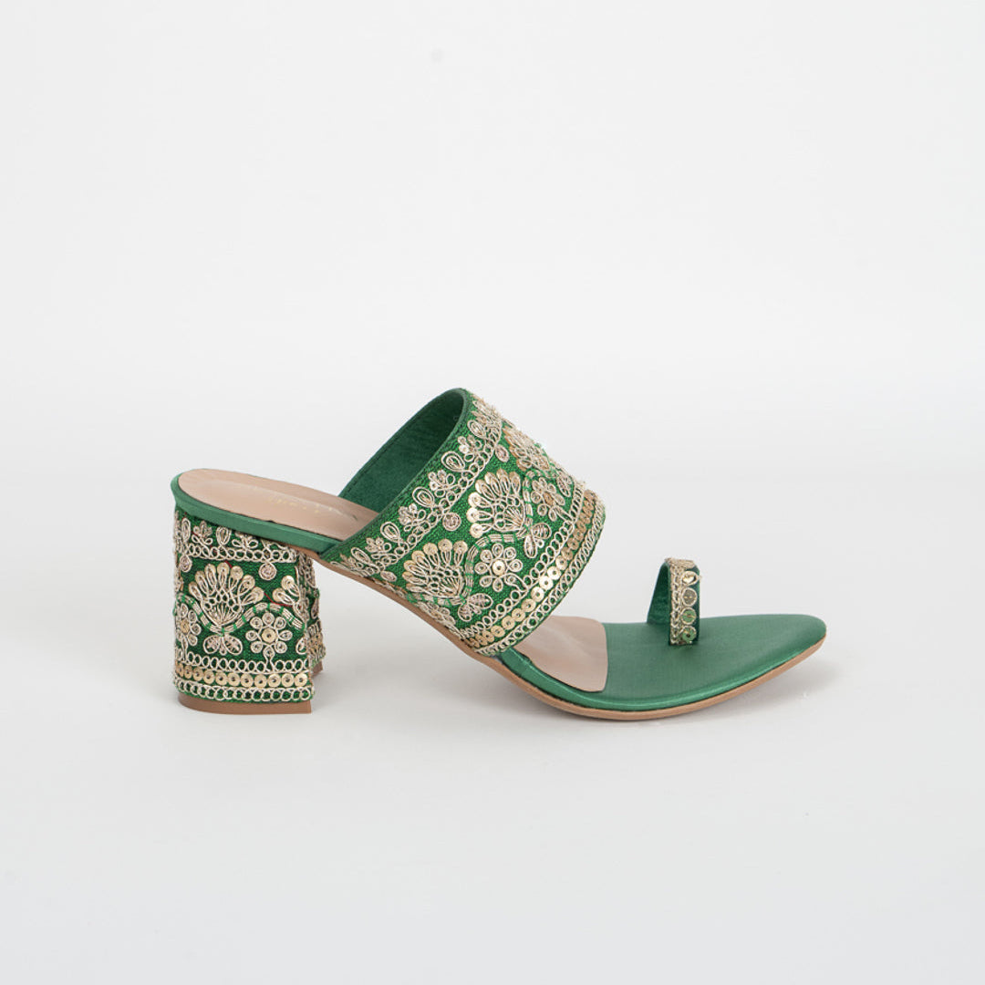 Reya Kolhapuri Block Heels