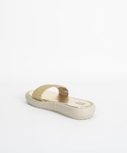 Alyza Cushion Flats Gold